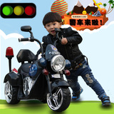 最新款儿童电动摩托车警车大号可坐骑男女宝宝电瓶车