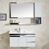 新款简欧式浴室柜小户型不锈钢洗漱台组合吊柜美式现代卫浴柜现货