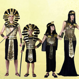 cosplay表演服儿童节埃及法老王后服装 祭司埃及艳后王子衣服