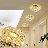 LED水晶筒射灯 过道走廊天花灯牛眼灯明暗装 嵌入式客厅装饰孔灯