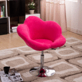 创意布艺电脑椅可爱家用办公升降转椅卧室沙发休闲美发美甲椅子