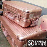 铝框拉杆箱万向轮男女旅行箱日默瓦rimowa同款玫瑰金密码行李箱包