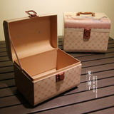 包邮精美个性欧式宫廷礼盒高档手提双层加厚铁塔化妆品礼盒包装盒