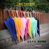 集成环保雨伞纯色超轻长柄伞创意清新成人女日本便携自动广告特价