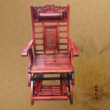 红木家具 老挝大红酸枝摇椅休闲椅 交趾黄檀实木可调节摇椅老人椅