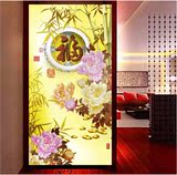 3d现代中式立体简约竹子福大型壁画客厅卧室过道走廊玄关墙纸