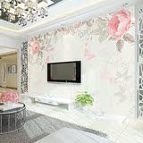 欧式无缝墙纸壁画花卉客厅背景墙电视3d壁纸卧室艺术壁布现代简约