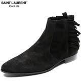 YSL/SLP/圣罗兰 正品代购 16SS  男士 流苏 靴子 皮鞋 417799