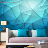 现代抽象立体几何客厅沙发卧室电视背景墙无缝无纺布壁纸壁画墙纸