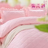 棉布单人枕用枕头套一对纯棉特价加厚夹棉素色枕芯学生凉席枕套56