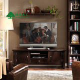 美式电视柜美式乡村实木电视柜 美式仿古复古电视柜客厅做旧家具