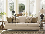 法式新款整装棉麻三人沙发复古简约美式乡村地中海小户型客厅家具