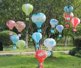 幼儿园装饰吊饰 可爱卡通彩虹热气球 节日学校室内装饰灯笼 挂饰