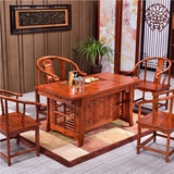 新中式家具功夫茶几实木仿古茶台客厅小户型茶桌椅组合将军台特价
