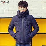 2015冬季男士轻薄款羽绒服男短款加厚修身韩版连帽冬装外套青年潮
