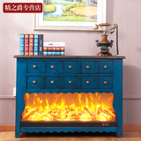 1.1米欧式壁炉装饰柜简约美式实木壁炉架电视柜取暖电壁炉芯