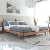 北欧宜家实木床 日式1.5/1.8米全橡木双人床 现代简约卧室家具