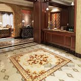 佛山客厅地毯拼图瓷砖1.2x1.2米全抛釉瓷砖抛晶砖卧室地板砖拼花