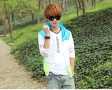 夏季韩版青少年学生防晒衣服夏天外套男士超薄款褂子长袖青年潮流