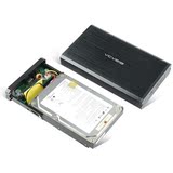 阿卡西斯铝合金3.5寸IDE SATA通用USB2.0串口并口两用移动硬盘盒