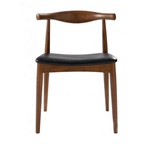 牛角椅 实木餐椅北欧时尚简约餐厅宜家布艺餐座椅 设计师椅子