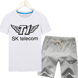 正品促销SKT1战队服体恤夏装英雄联盟LOL衣服半袖大码男式运动短