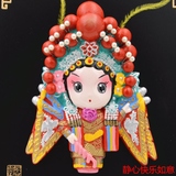 板式泥塑挂件 京剧脸谱特色工艺品摆件中国特色出国礼品送老外