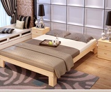 包邮实木床榻榻米松木床单人床双人成人床儿童床1.2米1.35米1.5米