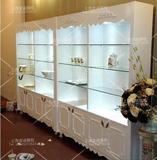 欧式烤漆柜化妆品展柜展示柜货柜美容院产品专柜美甲柜指甲油展柜