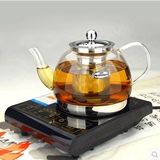 电陶炉泡茶壶花茶壶耐热透明电磁炉壶加热壶加厚过滤玻璃茶具套装