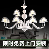 现代欧式水晶灯led客厅灯餐厅卧室蘑菇吊灯美式艺术创意工程吊灯