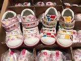 外贸出口日本 miki儿童运动鞋 卡通刺绣汽车熊款魔术贴帆布鞋单鞋