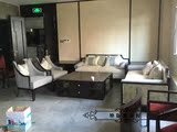 新中式沙发组合 客厅实木沙发 售楼处酒店会客休闲卡座沙发床家具