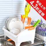 塑料碗柜厨房放碗架沥水架带盖箱碗碟架碗筷餐具盘子收纳盒置物架