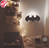 ins婴儿喂奶灯月亮米菲兔蝙蝠侠LED不插电超声电遥控开关小夜灯