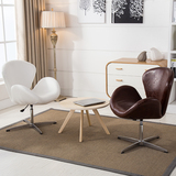 新品布艺皮质可升降天鹅椅北欧现代简约宜家餐椅欧式餐座椅不锈钢