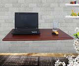 简约现代壁挂实木电脑桌可折叠桌挂墙上餐桌家用书桌卧室小户型桌