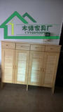 广州全实木鞋柜 百叶两门，三门，四门鞋柜定制以及全屋套装定制