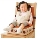 日本 多功能婴儿宝宝便携式可折叠餐 椅餐垫 可调节儿童增高餐椅