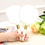 新款韩版手柄镜子 高清手拿化妆镜 便携美容院镜子公主镜梳妆台镜