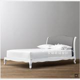 复古美式实木软包儿童床法式现代宜家简欧1.5米1.8米双人床单人床