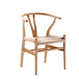 实木Y椅子 水曲柳休闲餐椅圈椅简约叉骨椅现代书房靠背扶手椅