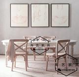 特价 美式实木复古做旧可伸缩餐桌 欧式简约实木可抽拉椭圆形餐桌