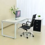 白色现代简约老板桌电脑桌主管桌经理桌办公桌子大班台1.6/1.8米