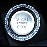 汽车用品一键启动按钮装饰贴钻点火开关装饰圈钥匙孔车内饰品改装