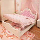 韩式公主床欧式床田园床实木双人床1.5米儿童床女孩卧室成套家具
