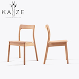 卡滋北欧纯实木餐椅日式简约餐厅椅子榉木座椅书桌椅宜家现代餐椅