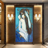 欧式大型壁画玄关背景墙纸 客厅酒店KTV走廊3D壁纸 人物艺术名画