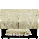 钢琴罩半罩琴凳罩欧式布艺刺绣钢琴盖巾钢琴巾防尘罩开帘设计包邮