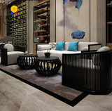 中式沙发现代简约客厅新中式实木沙发组合布艺仿古样板房家具定制